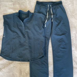 Figs Sark Harbor Scrubs Set Rafaela top XXS and Livingston Pants Small